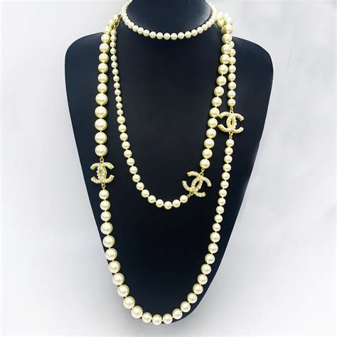 cost of chanel pearl necklace|Chanel necklace online shop.